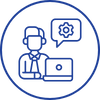 Consultoria e suporte de TI icone